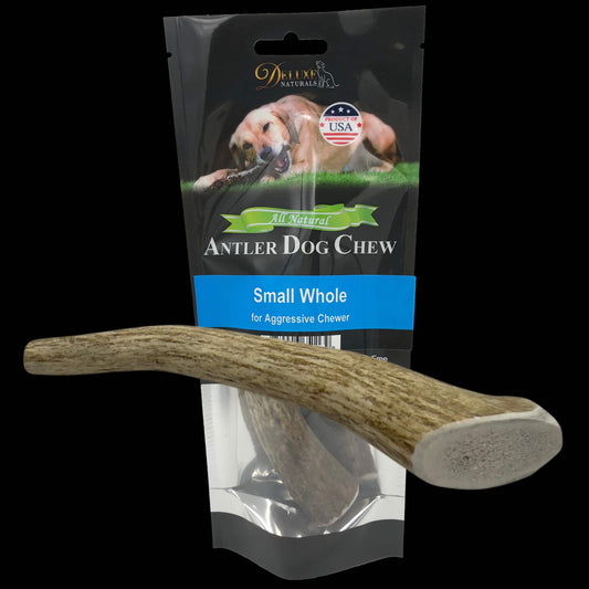 Deluxe Naturals 1-Pack Small Whole Elk Antler Dog Chew