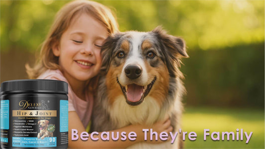 Deluxe Naturals Hip and Joint Soft Chews for Dogs - 90 Count (Pack of 1)