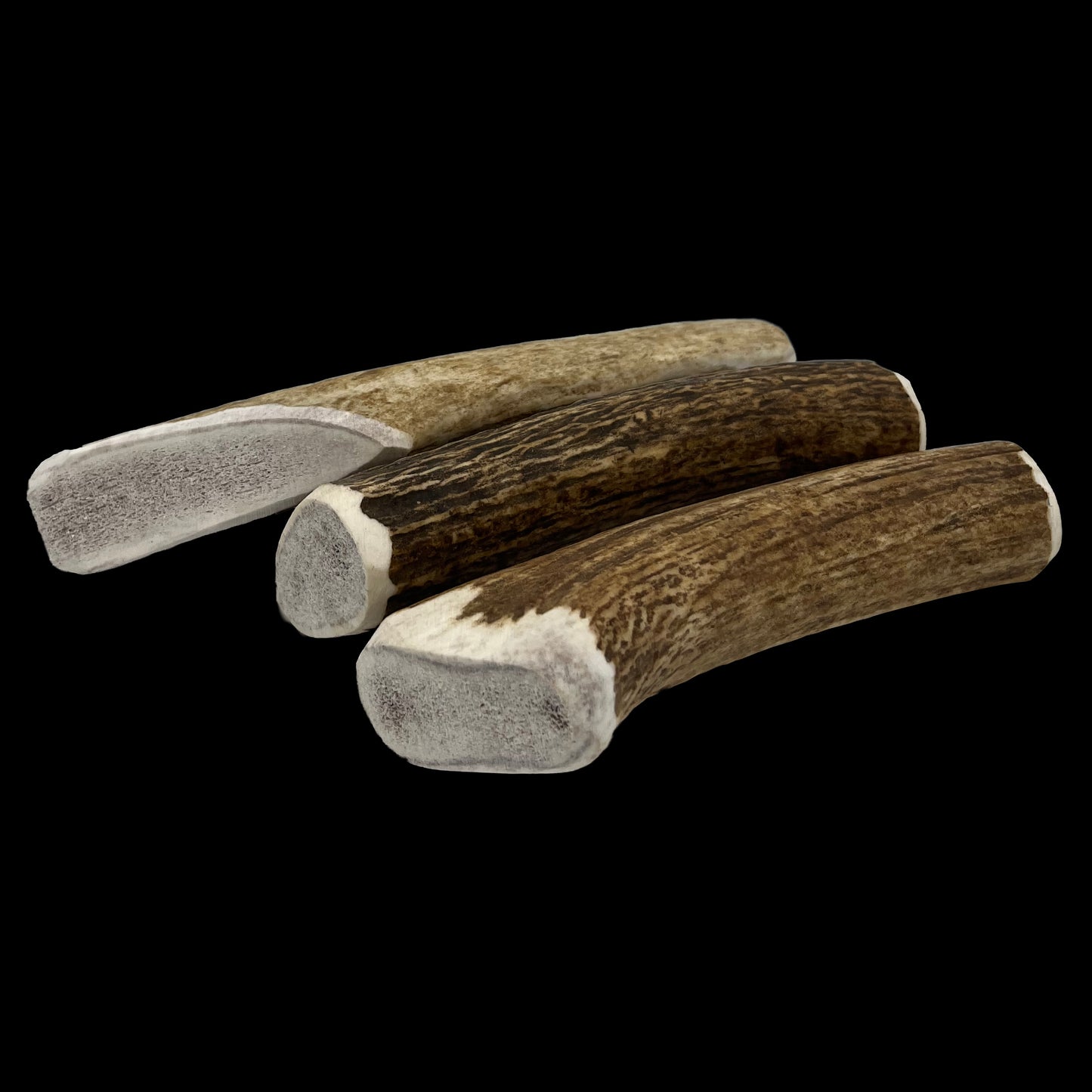 Deluxe Naturals 3-Pack Elk Antler Dog Chew - Large Whole