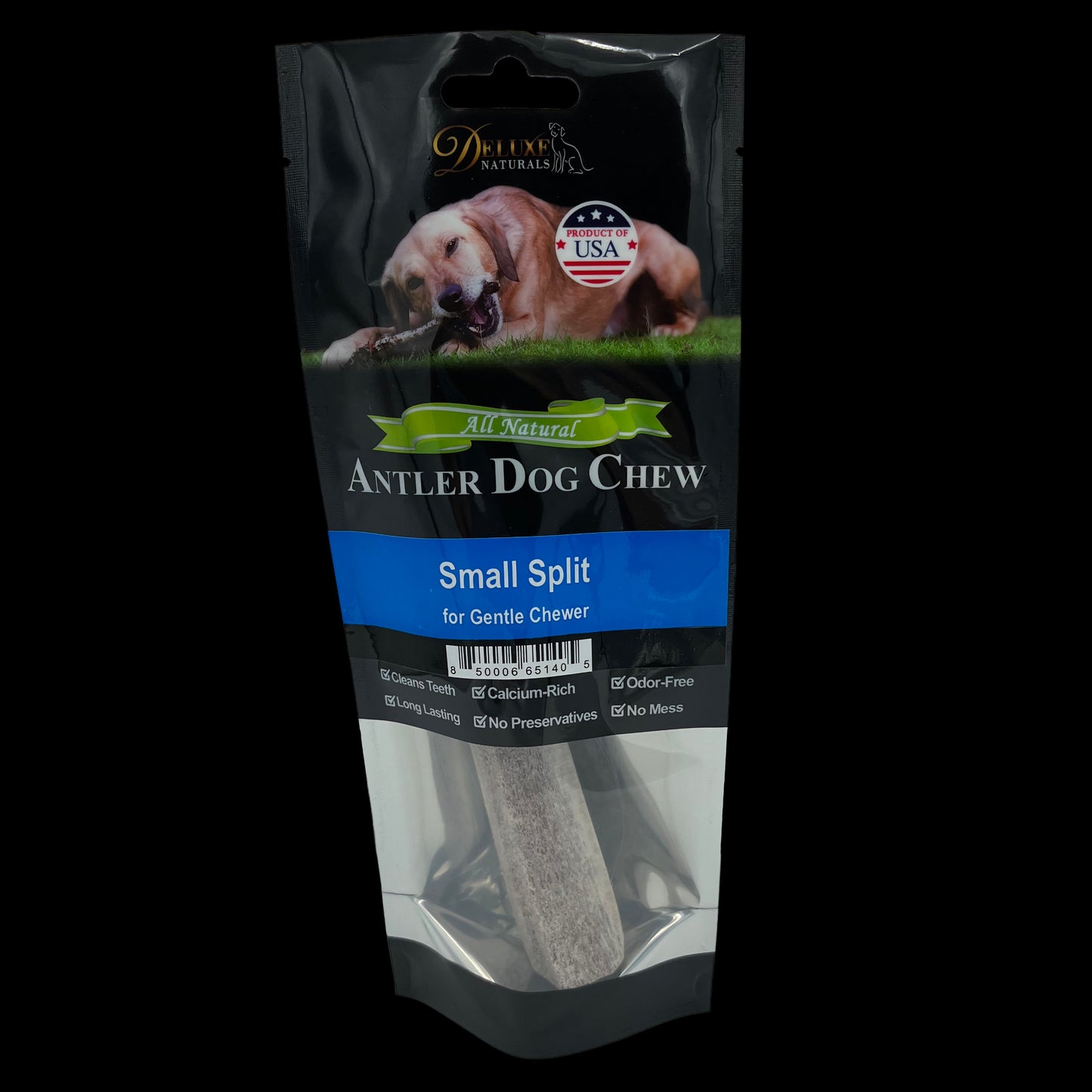 Deluxe Naturals Elk Antler Dog Chew - Small Split